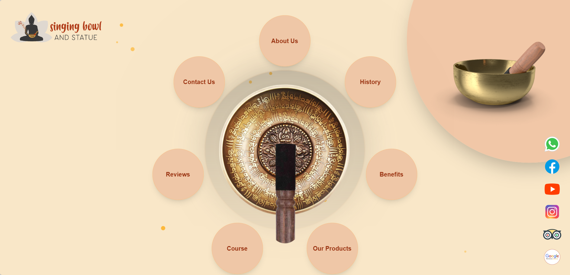 Singing Bowl and Statue